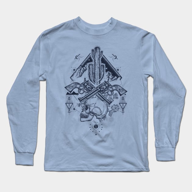 Wild West Boho Long Sleeve T-Shirt by machmigo